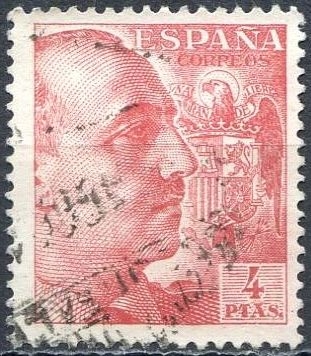 z vendido España 1940 933 Sello º General Franco 4p Timbre Espagne Spain Spagna Espana Spanje Spanien 
